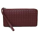 Bottega Veneta Intrecciato Zip Around Wallet Lange Geldbörse aus Leder