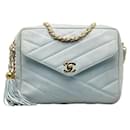 Chanel CC Suede Camera Bag Bolsa de ombro em camurça em bom estado