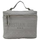 Dior Cannage Diortravel Vanity Case Vanity Bag Tela in buone condizioni