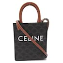 Celine Triomphe Mini Vertical Cabas Bag Umhängetasche aus Canvas in - Céline