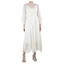 Robe midi en broderie anglaise crème - taille UK 10 - Zimmermann