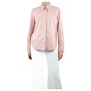 Pink faux-leather shirt - size S - Nanushka