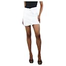 Mini saia jeans branca - tamanho UK 6 - Jacquemus