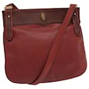 CARTIER Shoulder Bag Leather Red Auth yk11388 - Cartier