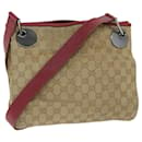 GUCCI GG Canvas Shoulder Bag Beige 120841 Auth ep3860 - Gucci