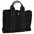 HERMES Fourre Tout PM Hand Bag Canvas Black Auth mr044 - Hermès