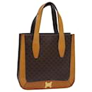 CELINE Macadam Canvas Hand Bag PVC Brown Auth 69735 - Céline