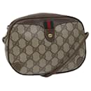 GUCCI GG Supreme Web Sherry Line Shoulder Bag PVC Beige 89 02 066 Auth yk11432 - Gucci