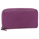 BOTTEGA VENETA INTRECCIATO Long Wallet Leather Pink Auth yk11510 - Autre Marque