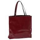 PRADA Tote Bag Patent leather Red Auth bs13314 - Prada