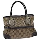 GUCCI GG Crystal Canvas Hand Bag Beige 223964 Auth ep3772 - Gucci