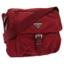 PRADA Shoulder Bag Nylon Red Auth mr020 - Prada