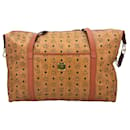 MCM Vintage Bag Travel Bag Weekender 55 Cognac Brown LogoPrint Bag