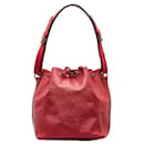 Louis Vuitton Epi Petit Noe Shoulder Bag Leather M44107 in good condition