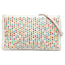 Christian Louboutin Leather Loubiposh Studded Clutch Leather Shoulder Bag in Good condition