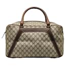 Borsa da viaggio Gucci GG Supreme Boston Bag in tela in buone condizioni