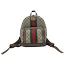 Gucci Brown Small GG Supreme Ophidia Backpack