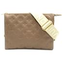 Louis Vuitton Brown Monogram Embossed Puffy Lammfell Coussin PM