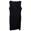 Escada Sleeveless Sheath Dress in Black Cotton