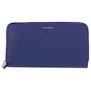 Fendi Zipped Wallet in Blue Leather