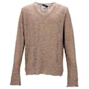 Dolce & Gabbana Distressed Sweater aus beigem Polyester 