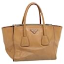 PRADA Hand Bag Leather Brown Auth yk11371 - Prada