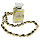 CHANEL Perfume Necklace Gold CC Auth ar11607b - Chanel