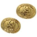 CHANEL Earring Gold CC Auth am5967 - Chanel