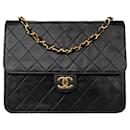 Chanel Quilted Lambskin 24K Gold Single Flap Timeless Bag