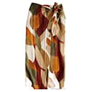 Printed skirt in pareo style - Massimo Dutti