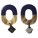 Blue Isthme earrings - Hermès