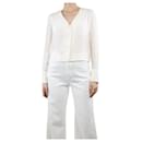 Cream silk blouse - size UK 4 - Diane Von Furstenberg