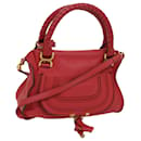 Chloe Mercy Shoulder Bag Leather Red Auth 69677 - Chloé