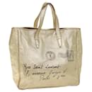 SAINT LAURENT Y Mail Hand Bag Leather Gold 188651 Auth ep3864 - Saint Laurent