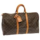 Louis Vuitton Monogram Keepall 50 Boston Bag M41426 LV Auth 67999
