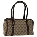 GUCCI GG Canvas Hand Bag Beige 130942 Auth ep3856 - Gucci