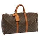 Louis Vuitton Monograma Keepall 50 Boston Bag M41426 Autenticação de LV 67689