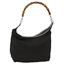 GUCCI Borsa a spalla Bamboo Nylon Kaki Marrone Auth 70141 - Gucci