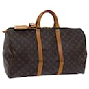 Louis Vuitton Monograma Keepall 50 Boston Bag M41426 Autenticação de LV 69768