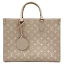 Onthego MM Spring in the City Empreinte Leather Tote Bag Beige - Louis Vuitton