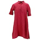 Mini-robe Loro Piana en lin rouge
