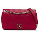 Chanel Pink Small Mademoiselle Vintage Quilted Flap