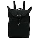 Gucci Black GG Nylon Bear Charm Backpack