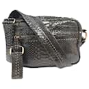 NEUF SAC A MAIN LOEWE 316.89.087 EN CUIR PYTHON KAKI BANDOULIERE HAND BAG - Loewe