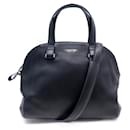 Lancel handbag 48 50 to06415 BLACK LEATHER LEATHER HANDBAG PURSE