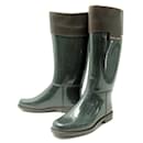 Céline rain boots 381044 38 OLIVE GREEN RUBBER RAIN BOOTS