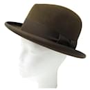 MOTSCH HAT FOR HERMES IN BROWN FELT WITH T-BOW59 MIXT BROWN BUCKET HAT - Hermès
