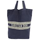 NEW CHRISTIAN DIOR HANDBAG HOLIDAY COLLECTION CABAS BLUE CANVAS TOTE BAG NEW - Christian Dior