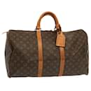 Louis Vuitton Monogram Keepall 50 Boston Bag M41426 LV Auth 69915
