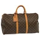 Louis Vuitton Monogram Keepall 50 Boston Bag M41426 LV Auth 70016